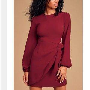 Lulus Believe it or Knot Tie-Front dress
